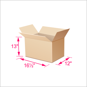 Box 1.5 cubic feet 12x16½x13