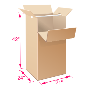 Cardboard wardrobe box