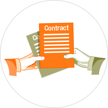 Receive moving contracts ready for execution