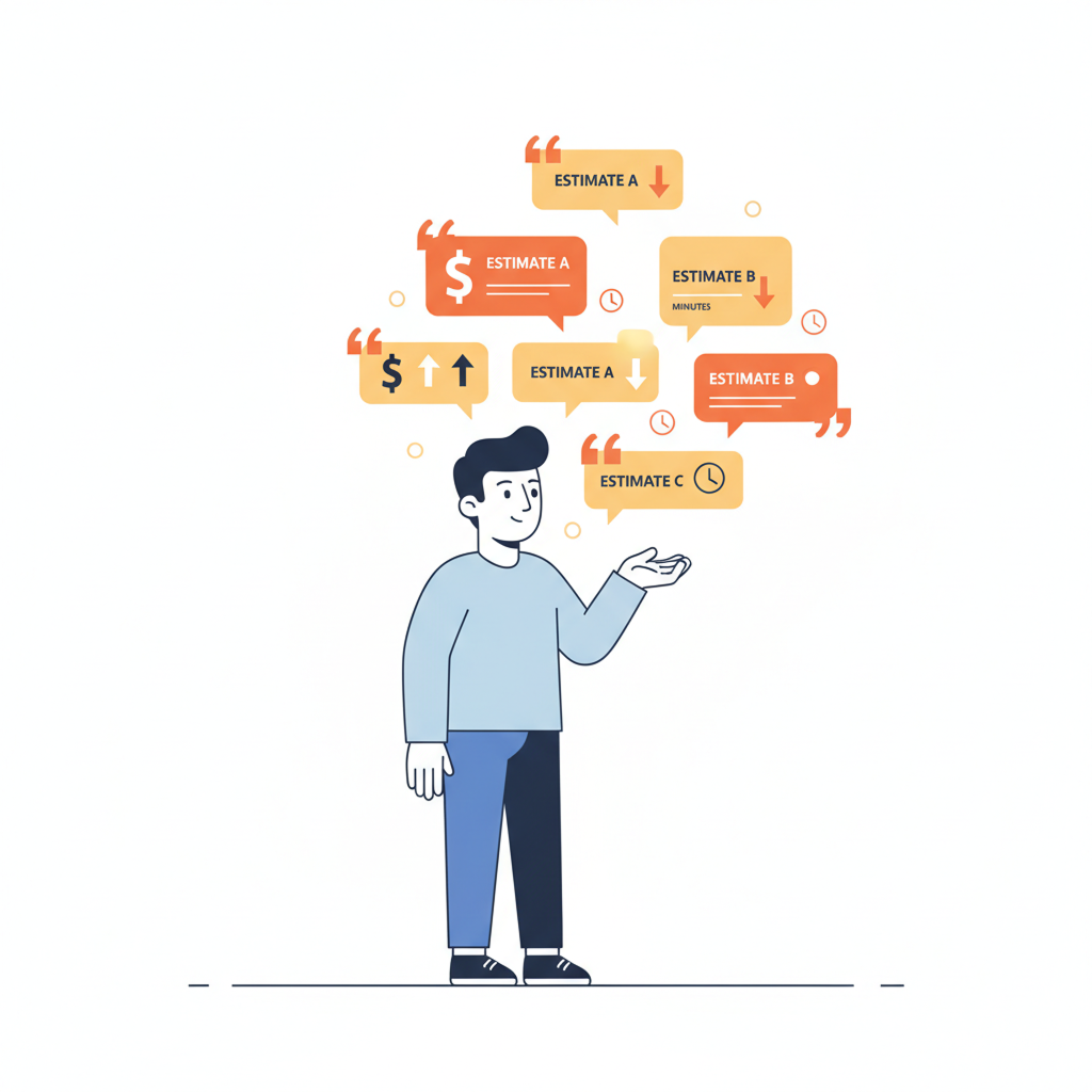 Customer receiving multiple moving estimates from different movers