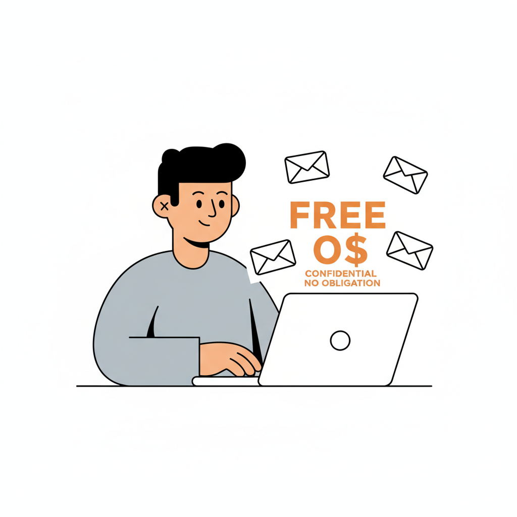 Illustration representing professional customer service for moving support